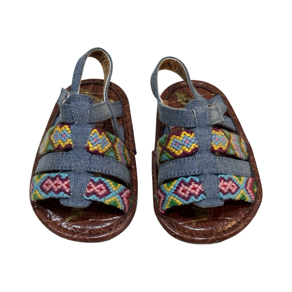 Sam Edelman Colorful Patterned Infant Size 3 Sandals